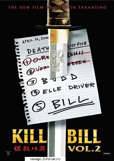 Kill Bill: Volume 2 - The murderous Bride continues her vengeance quest - Filme