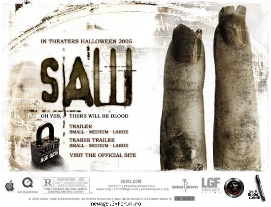 Saw - With a dead body laying between them, two men - Filme